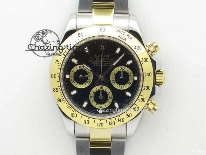 MiroTime 0202 TravelReady GMT Master II 116718 LN Black Ceramic 316L Steel GMF 1:1 Best Edition Green Dial on YG Bracelet A 2960